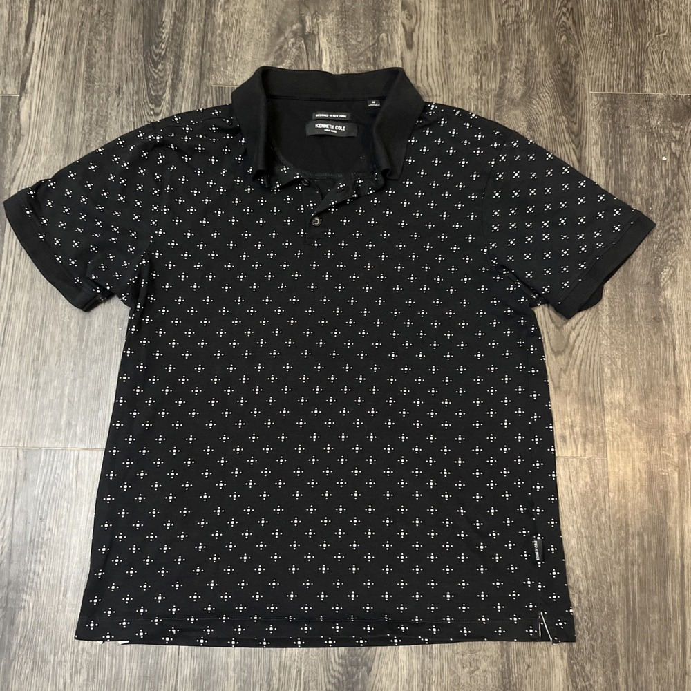 Kenneth Cole New York  Shirt M Navy Polo Shirt Pullover